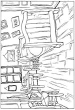 coloring page Vincent van Gogh